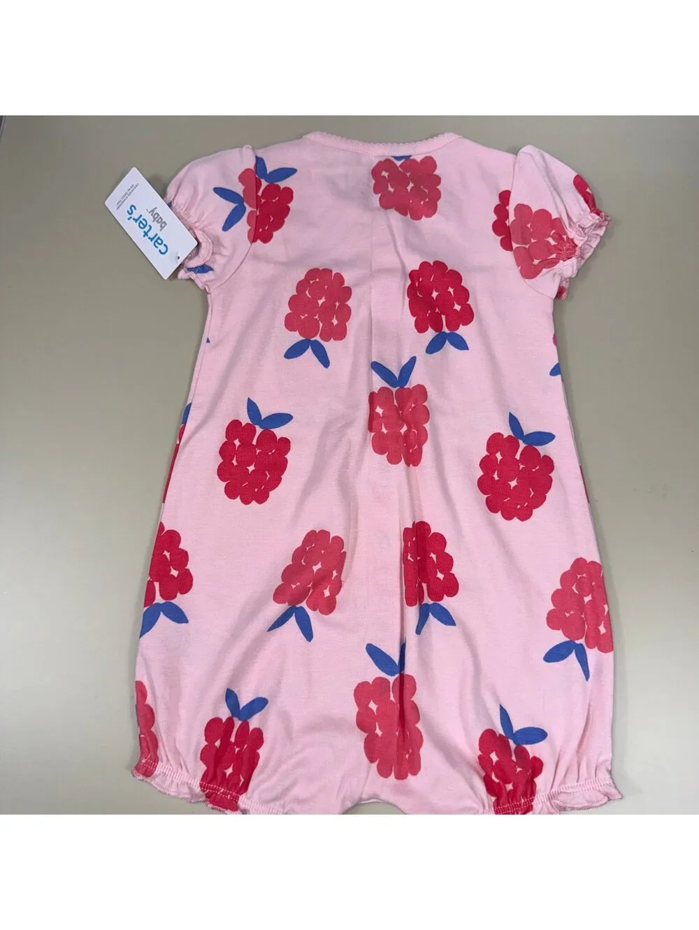 Carter’s Baby Girls Bubble Romper | 24 Months | NWT Pink Berry Print